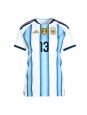 Argentina Cristian Romero #13 Domácí Dres pro Dámské MS 2026 Krátký Rukáv Argentina Cristian Romero #13 Domácí Dres pro Dámské MS 2026 Krátký Rukáv